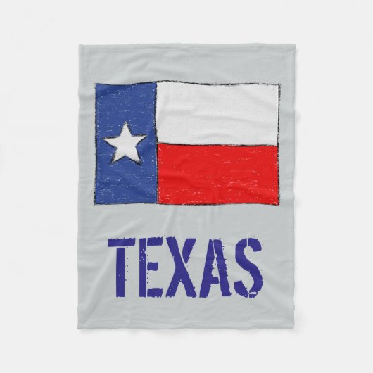 Couverture Polaire Drapeau du Texas (Devant)