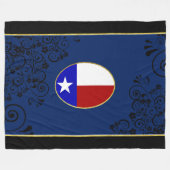 Couverture Polaire Drapeau du Texas (Devant (Horizontal))
