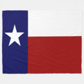 Couverture Polaire Drapeau du Texas Patriotique (Devant (Horizontal))
