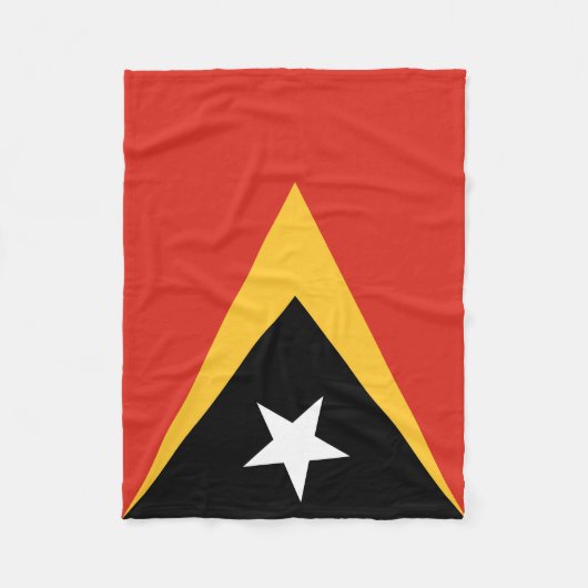 Couverture Polaire Drapeau du Timor oriental (Devant)