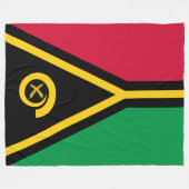 Couverture Polaire Drapeau du Vanuatu (Devant (Horizontal))