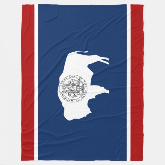 Couverture Polaire Drapeau du Wyoming (Devant)