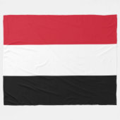 Couverture Polaire Drapeau du Yémen (Devant (Horizontal))