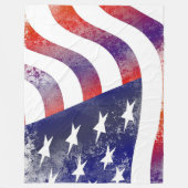 Couverture Polaire Drapeau d'Usa (Devant)