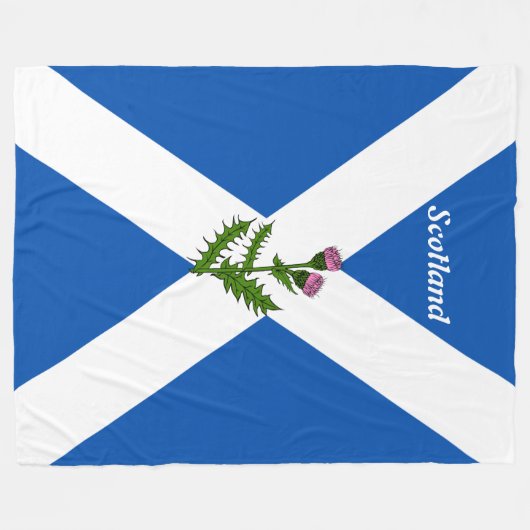 Couverture Polaire Drapeau écossais (Devant (Horizontal))