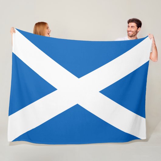 Couverture Polaire Drapeau écossais (Saltire) (Drapeau écossais) (En situation)