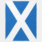 Couverture Polaire Drapeau écossais (Saltire) (Drapeau écossais) (Devant)