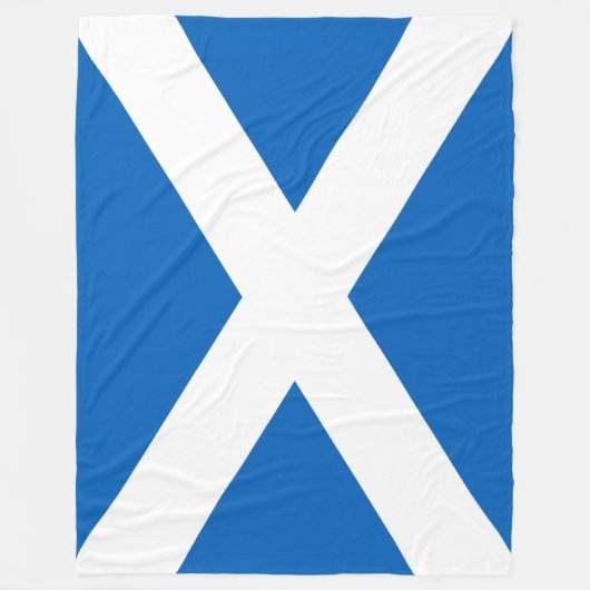 Couverture Polaire Drapeau écossais (Saltire) (Drapeau écossais) (Devant)