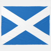 Couverture Polaire Drapeau écossais (Saltire) (Drapeau écossais) (Devant (Horizontal))