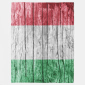 Couverture Polaire Drapeau en bois d'Italie (Devant)