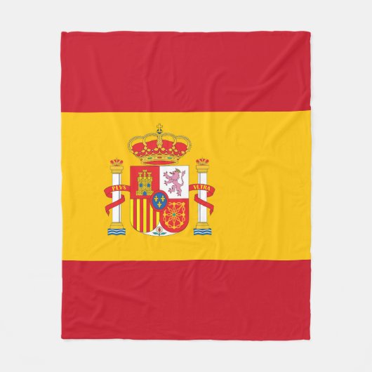 Couverture Polaire Drapeau espagnol (Devant)
