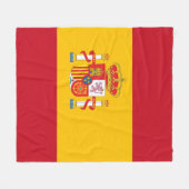 Couverture Polaire Drapeau espagnol (Devant (Horizontal))