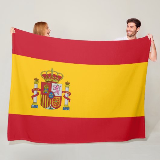 Couverture Polaire Drapeau espagnol (Espagne) (En situation)