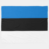 Couverture Polaire Drapeau estonien (Devant (Horizontal))