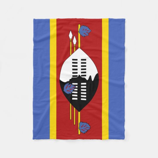 Couverture Polaire Drapeau Eswatini (Devant)