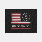 Couverture Polaire Drapeau Fafo Trump Drôle  (Devant (Horizontal))