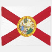 COUVERTURE POLAIRE DRAPEAU FLORIDA (Devant (Horizontal))