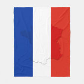 Couverture Polaire drapeau français (Devant)