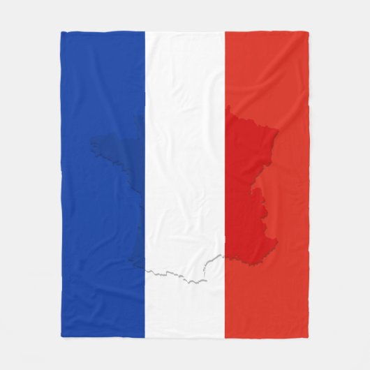 Couverture Polaire drapeau français (Devant)