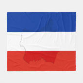 Couverture Polaire drapeau français (Devant (Horizontal))