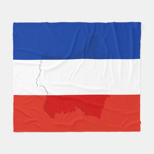 Couverture Polaire drapeau français (Devant (Horizontal))
