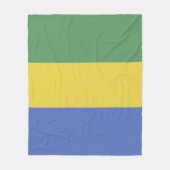 Couverture Polaire Drapeau Gabon (Devant)
