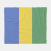 Couverture Polaire Drapeau Gabon (Devant (Horizontal))