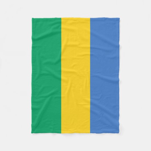 Couverture Polaire Drapeau Gabon (Devant)