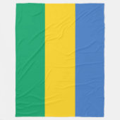 Couverture Polaire Drapeau gabonais (Gabon) (Devant)
