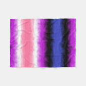Couverture Polaire Drapeau genderfluid (Devant (Horizontal))