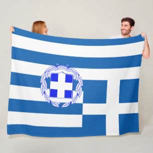 Couverture Polaire Drapeau grec