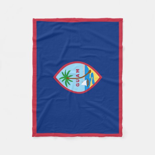 Couverture Polaire Drapeau Guam (Devant)