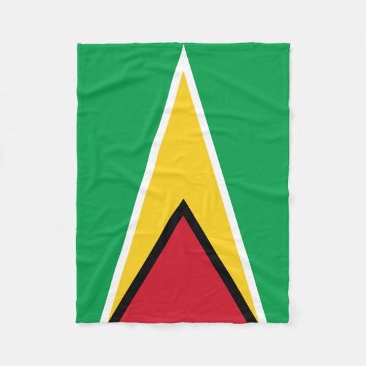 Couverture Polaire Drapeau Guyana (Devant)
