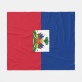 Couverture Polaire Drapeau Haïti (Devant (Horizontal))