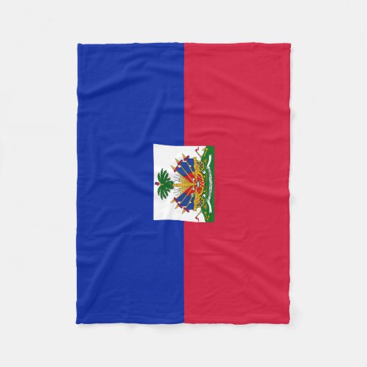Couverture Polaire Drapeau Haïti (Devant)