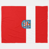 Couverture Polaire Drapeau Hesse Fleece Blanket (Devant (Horizontal))