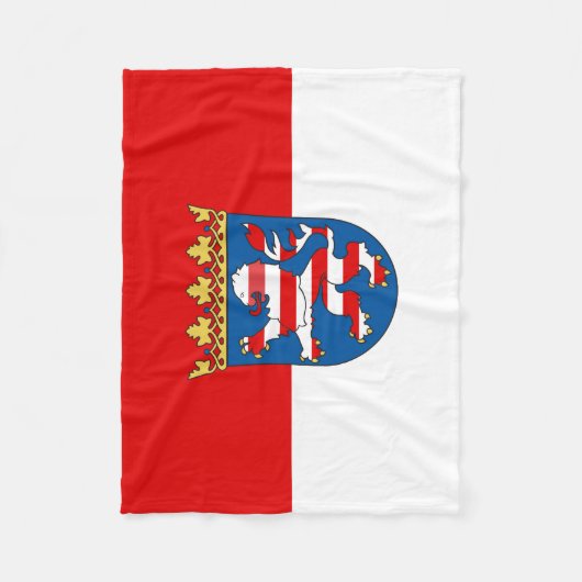 Couverture Polaire Drapeau Hesse Fleece Blanket (Devant)
