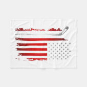 Couverture Polaire Drapeau Hockey - Hockey T-11 (Devant (Horizontal))
