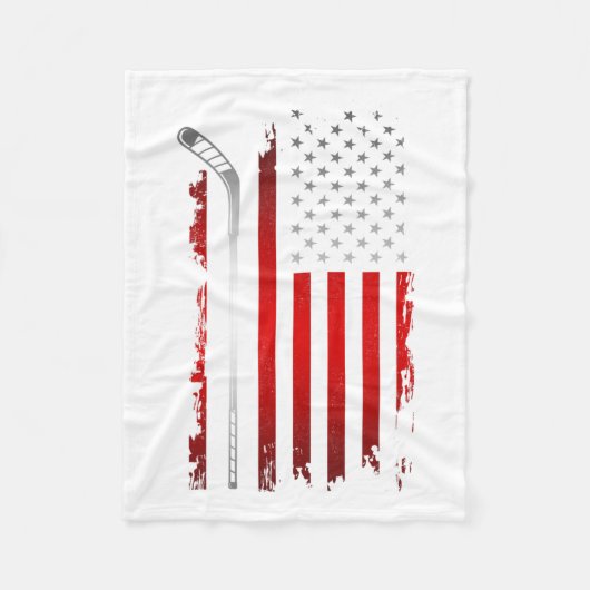 Couverture Polaire Drapeau Hockey - Hockey T-11 (Devant)