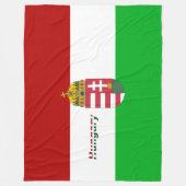 Couverture Polaire Drapeau hongrois (Devant)