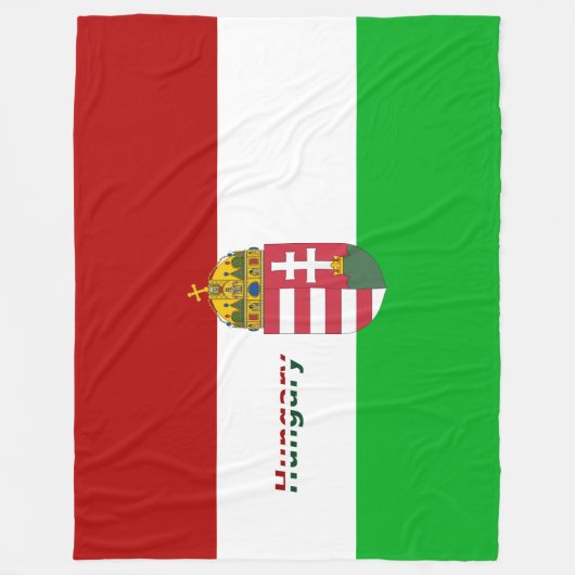 Couverture Polaire Drapeau hongrois (Devant)