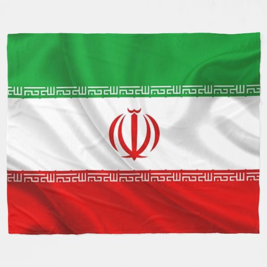 COUVERTURE POLAIRE DRAPEAU IRAN (Devant (Horizontal))