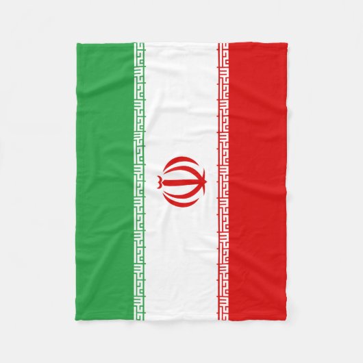 Couverture Polaire Drapeau Iran (Devant)