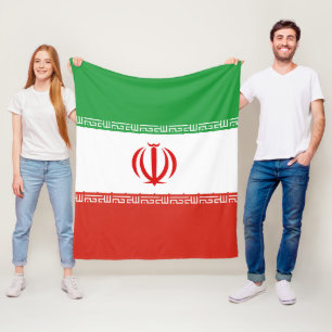 Couverture Polaire Drapeau iranien