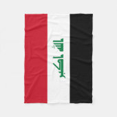 Couverture Polaire Drapeau Iraq (Devant)