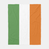 Couverture Polaire Drapeau irlandais (Devant)
