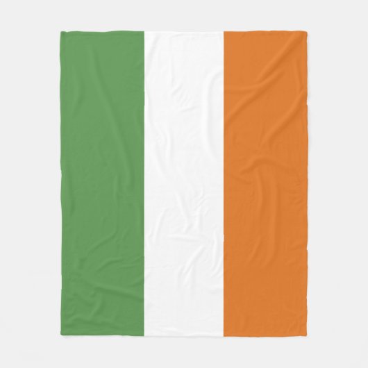 Couverture Polaire Drapeau irlandais (Devant)
