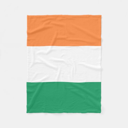 Couverture Polaire Drapeau irlandais (Devant)