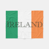 Couverture Polaire Drapeau irlandais Fleece Blanche arc1 (Devant (Horizontal))