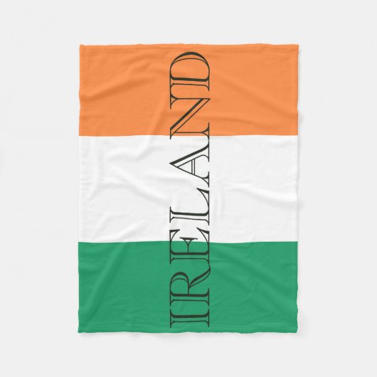 Couverture Polaire Drapeau irlandais Fleece Blanche arc1 (Devant)